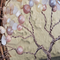 wire branches attached to natural grapevine wreath